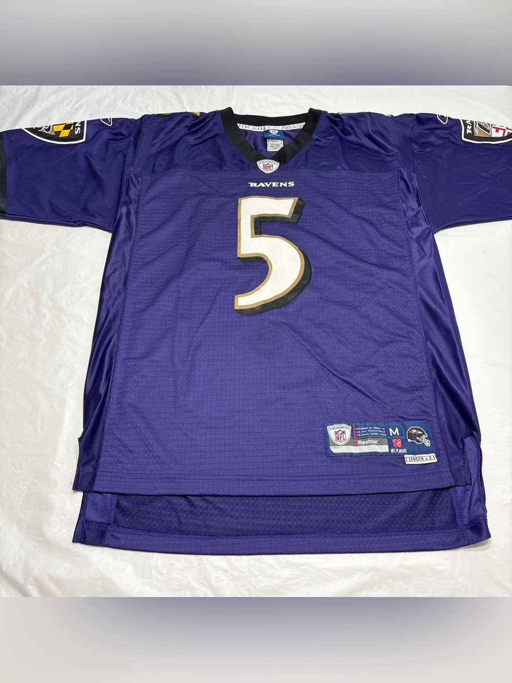 Joe Flacco Baltimore Ravens Reebok Football Jersey #5 Mens Medium